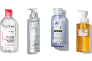 4 different french pharmacy face cleansers