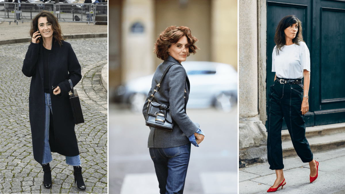 french women over 50 street style in paris