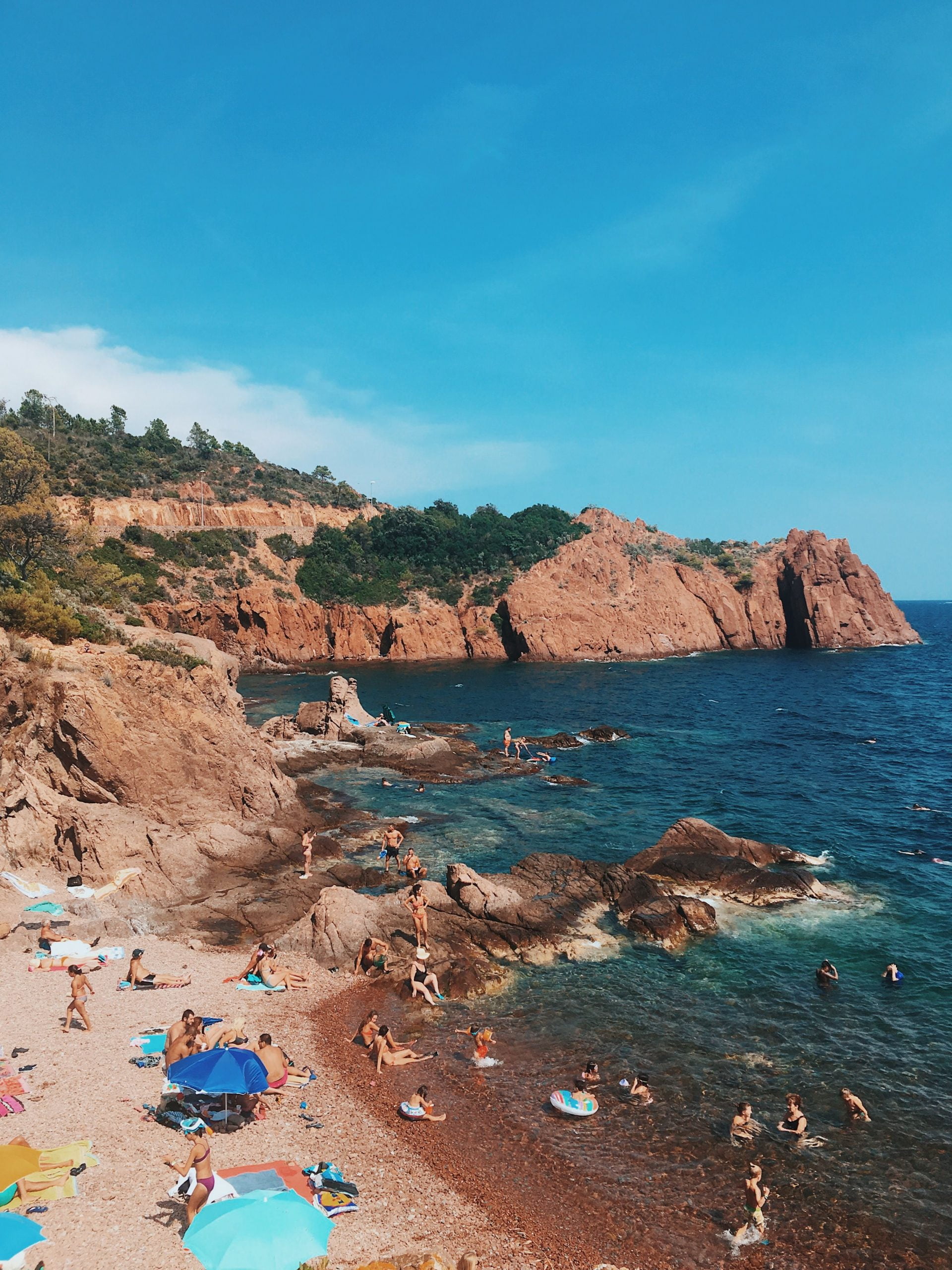 french riviera beaches calanques of maupas