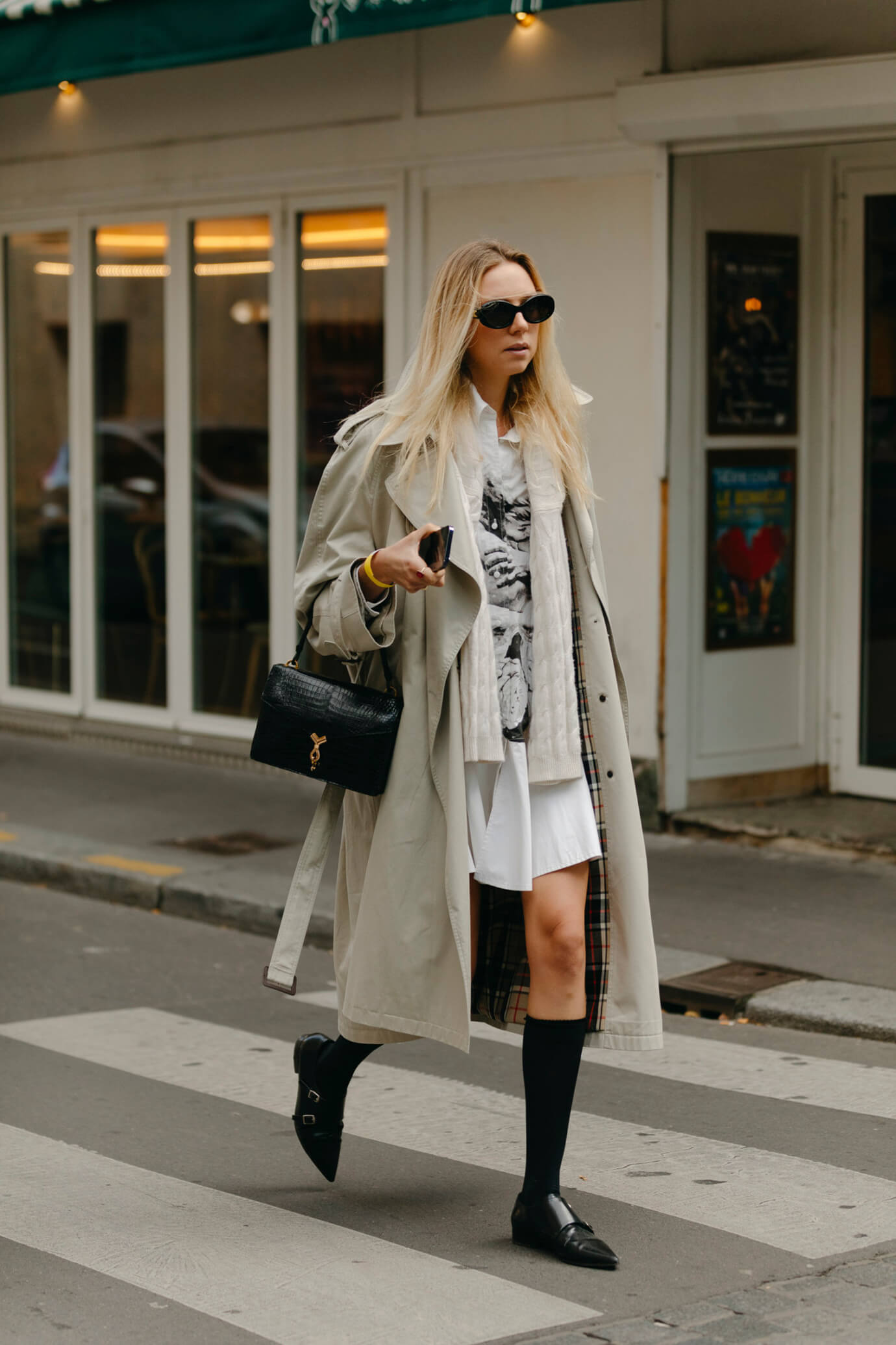 trench coat with a dress