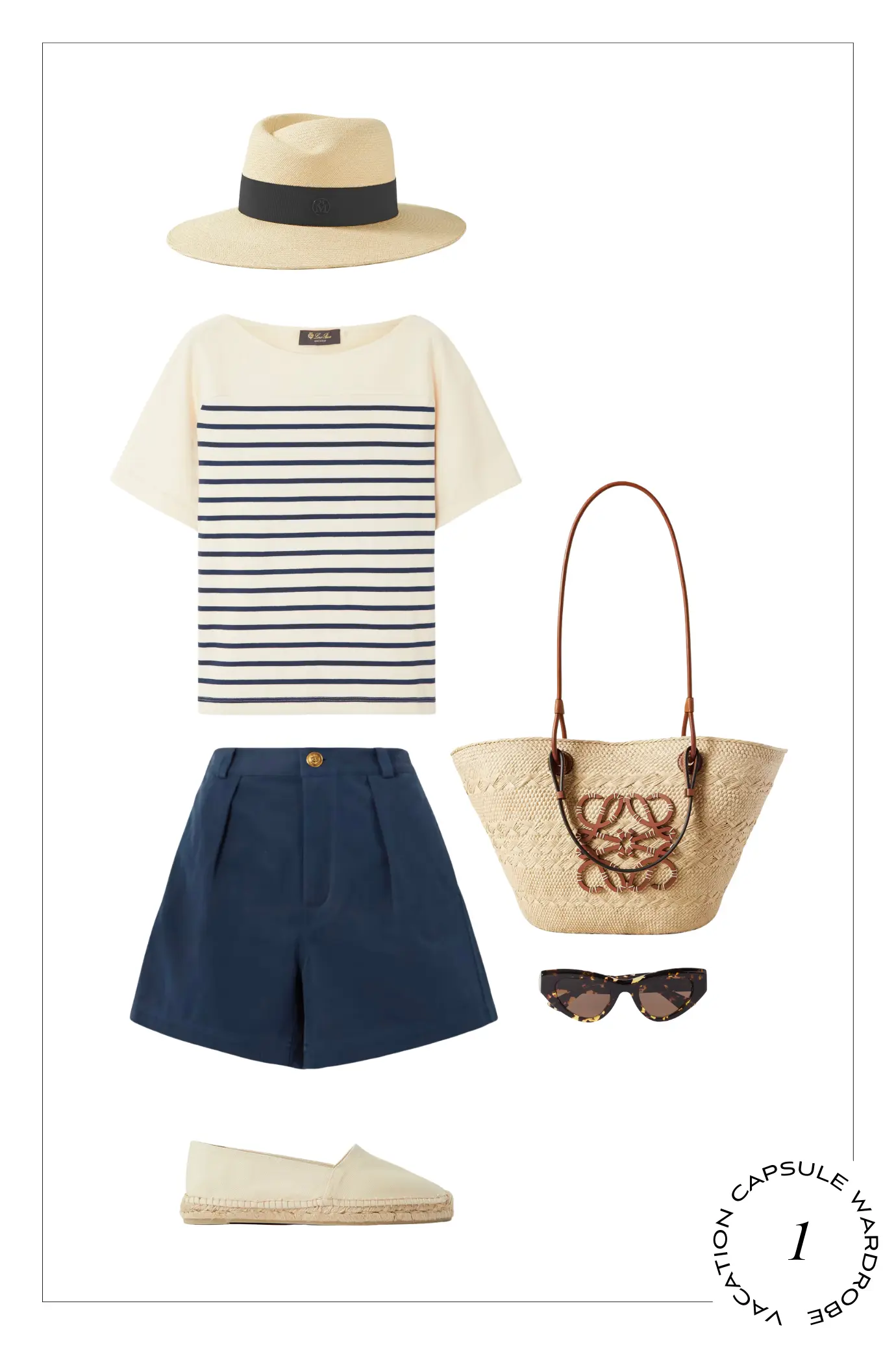 beach vacation capsule wardrobe outfit
