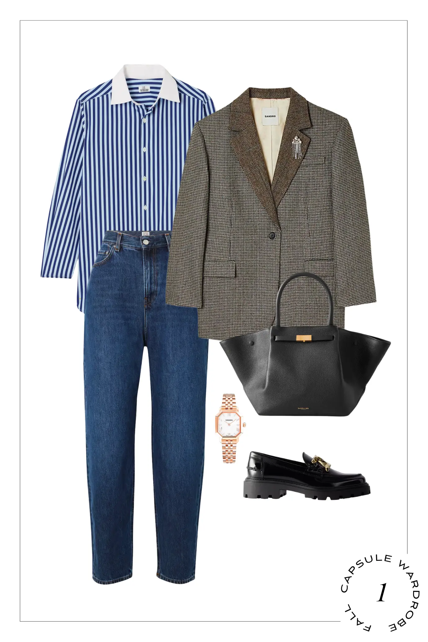 french fall capsule wardrobe outfit 1