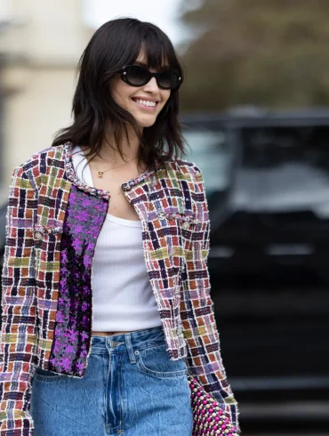 Parisian style bouclé tweed jackets