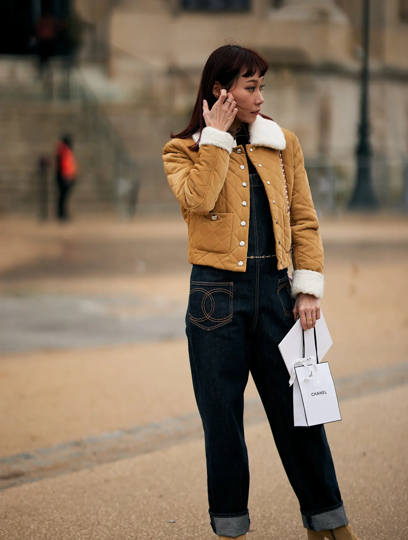 Equestrian long jacket - Beige | Hermès USA